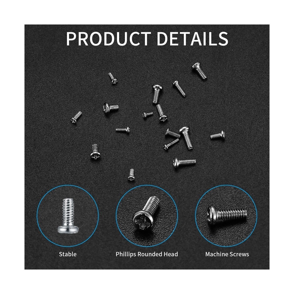 800 Pcs Tiny Screws Assortment Kit, Micro Machine Screws for Electronics