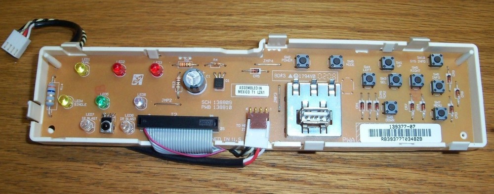 SWITCH / LED / USB PANEL for DISH NETWORK DVR VIP722 VIP622