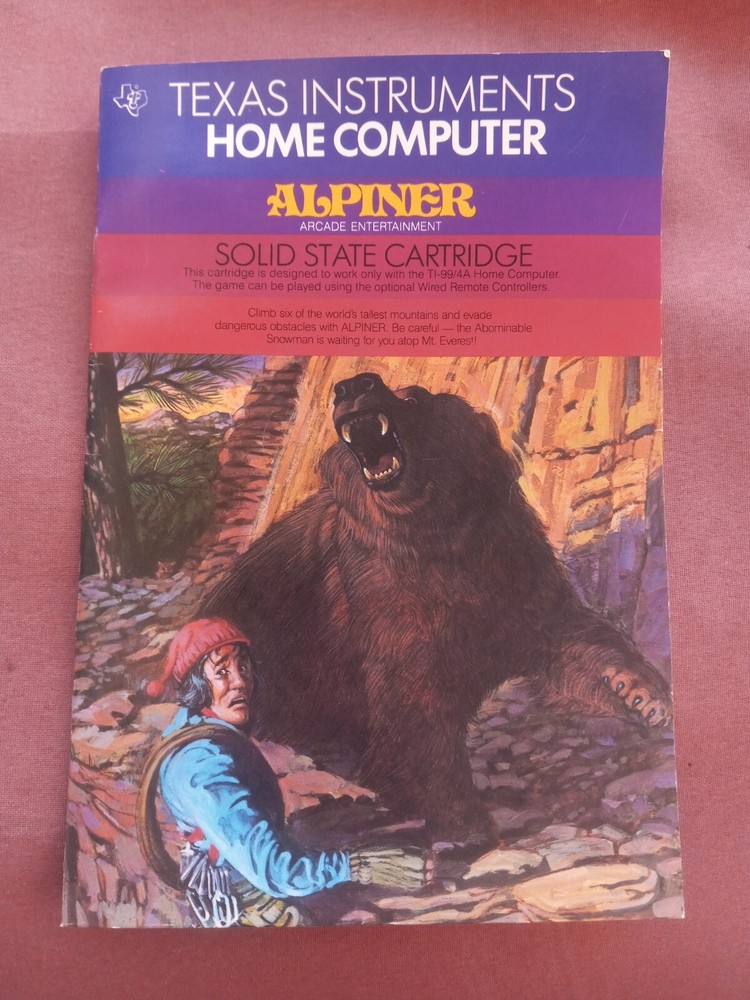 TI Home Computer Alpiner Manual Texas Instruments