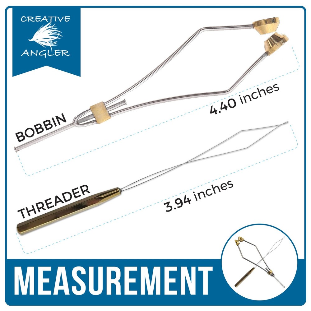Fly Tying Bobbin Threader Combo Essential Tools Durable Equipment Holder