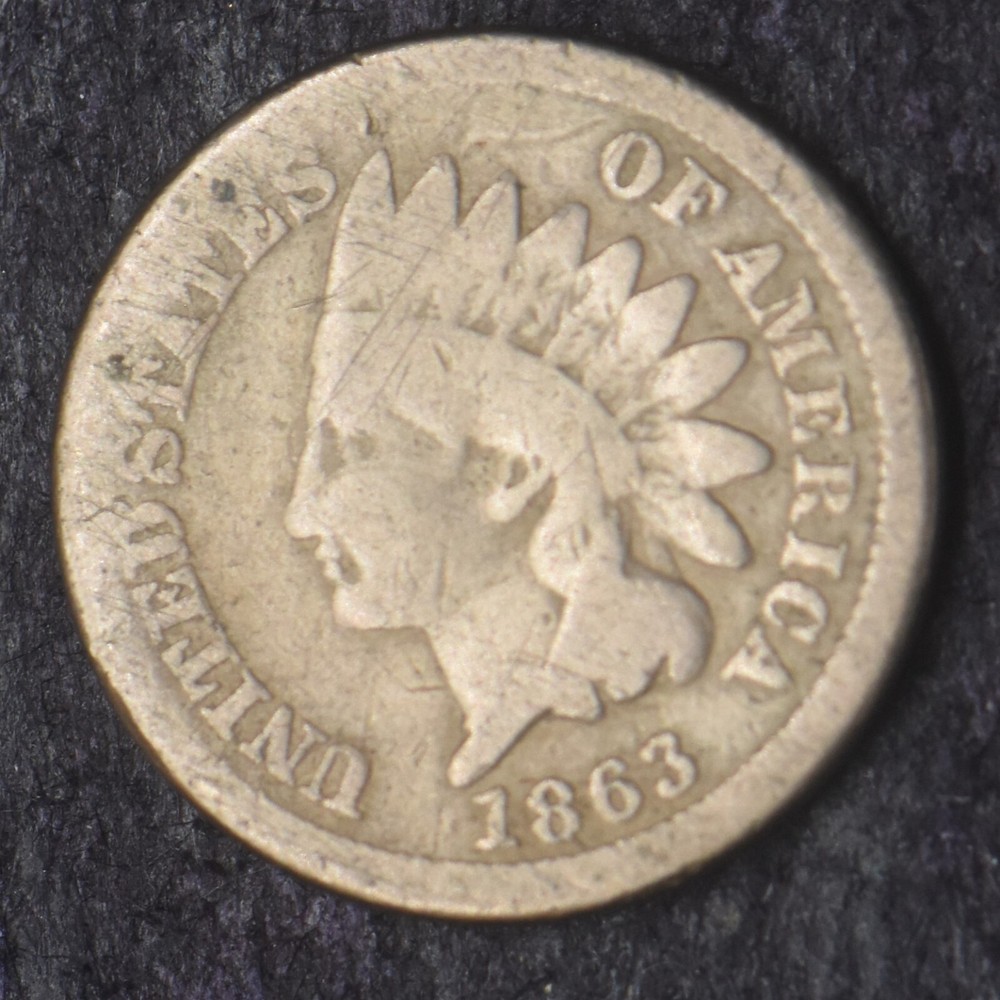 1863 Indian Head Cent - COINGIANTS -