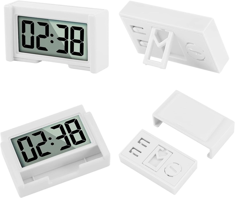 Battery Powered Digital Dashboard Clock - 2PCS Jumbo Display for Easy Viewing