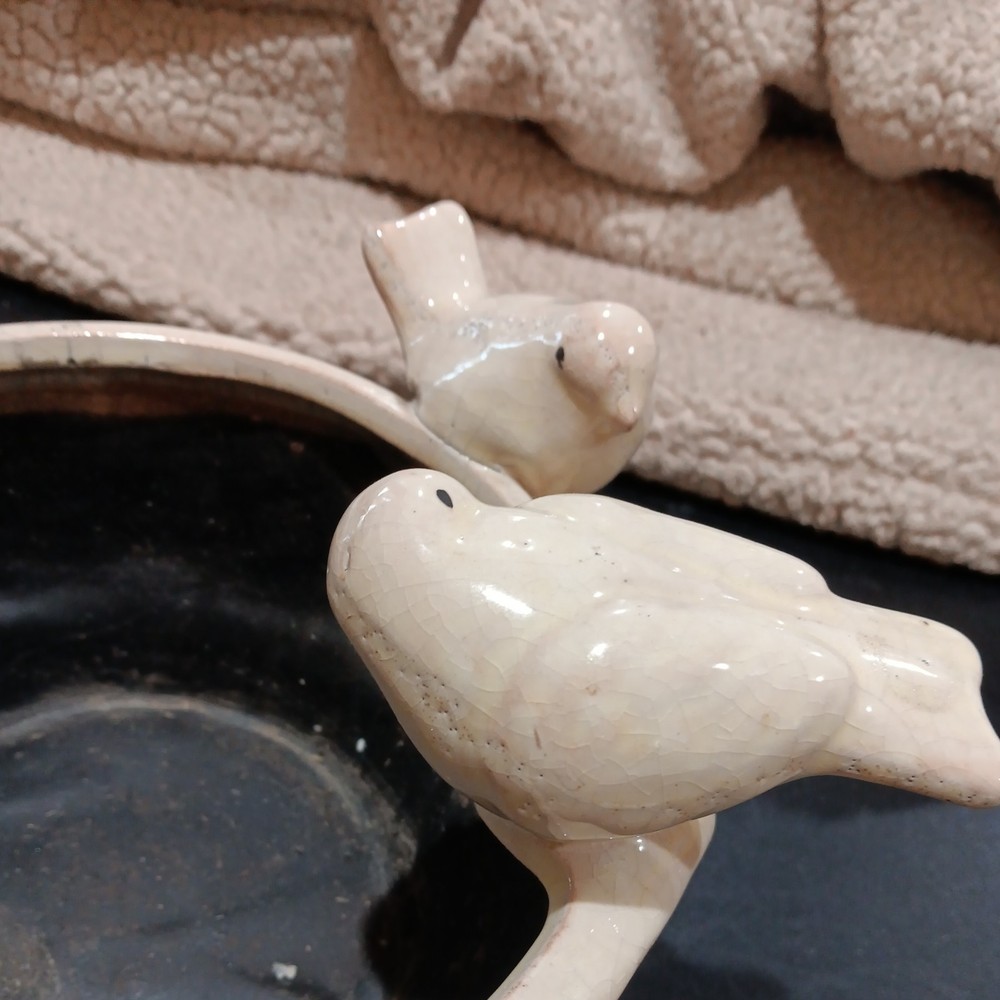 Vintage Bird Planter Art Pottery Stoneware Unsigned