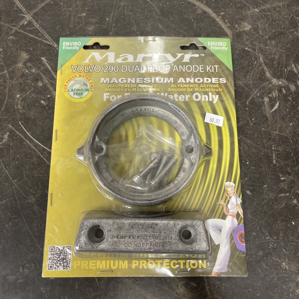 Martyr #CM290DPKITM Volvo Penta Magnesium Anode Kit.