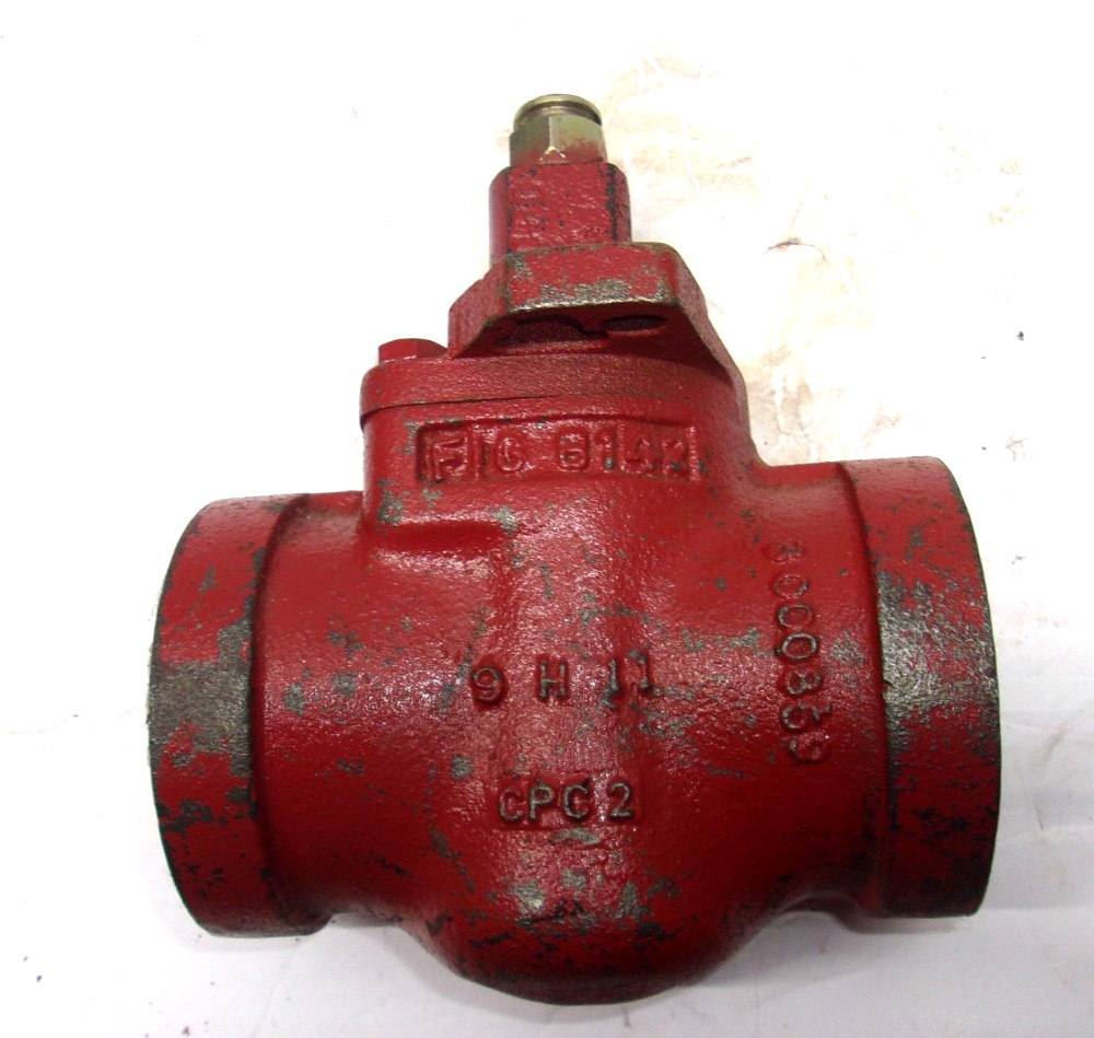 Nordstrom Flowserve Valve 2" Fig 8142 Threaded Plug Red