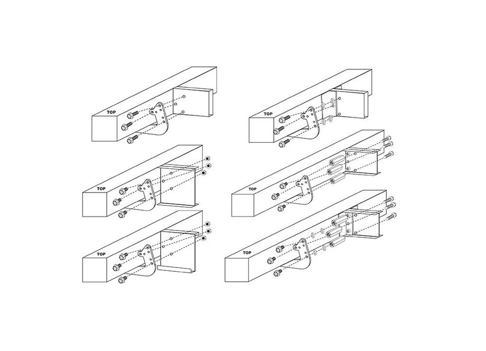 Quick Products QP-UBSBU Universal RV Bumper Support Brackets