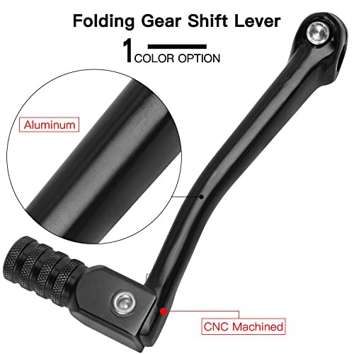 Folding Gear Shift Lever Compatible with 50cc 70cc 90cc 110cc 125cc Pit Black