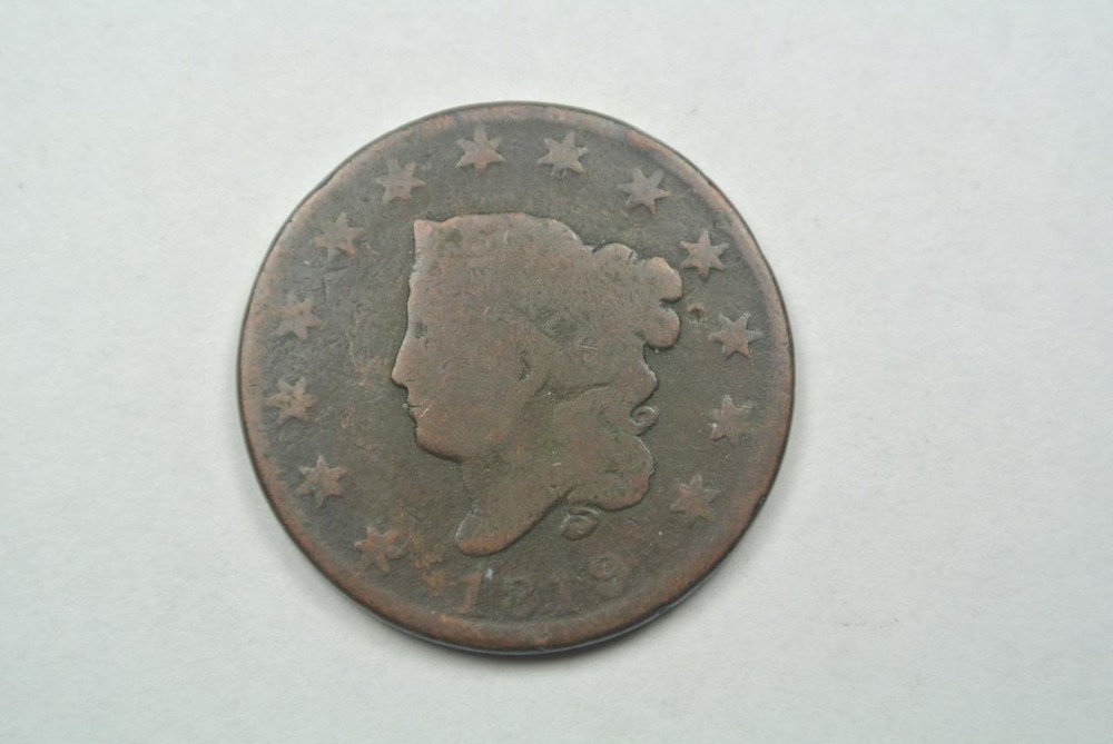 1819 Coronet Head Large Cent, AG/Good Condition - C3225