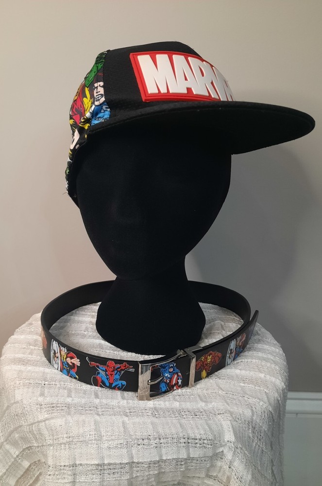 Marvel Avengers snapback hat /MARVEL Super Heroes Belt - Kids