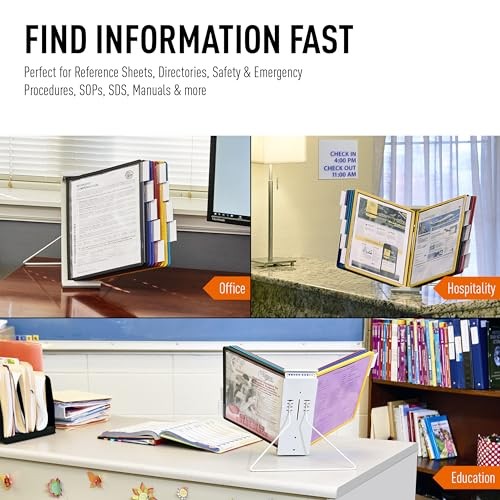 Durable Instaview20 Desktop Reference System, Letter Size, 10 Pockets