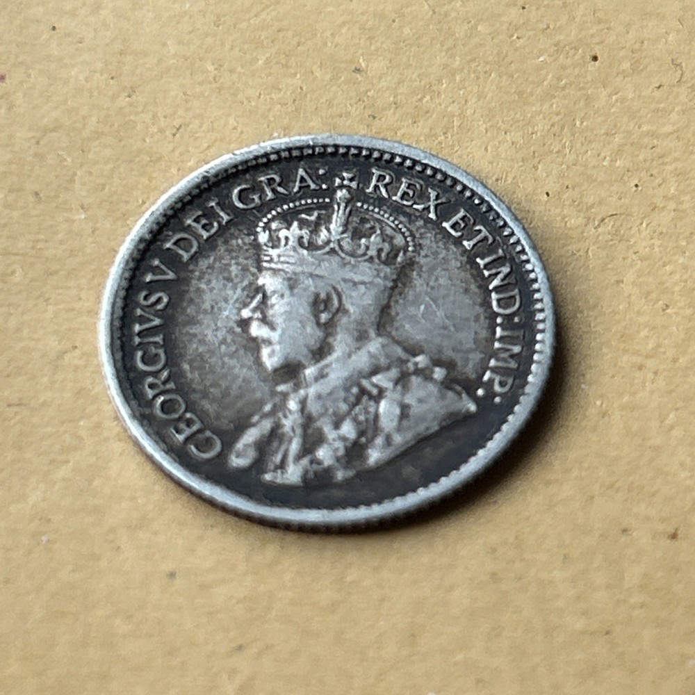 1914 Canada Silver 5 Cents .925