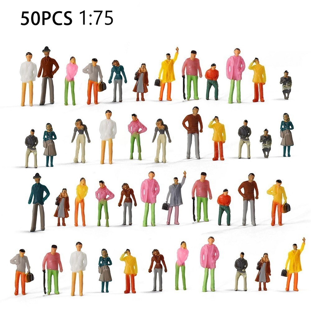 Accessories People Model 50Pcs Figures Multicolor Scale Passenger Railway