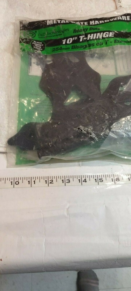 GATE HINGE 10" T-Hinge Non Self-Closing D & D Technologies Heavy Duty