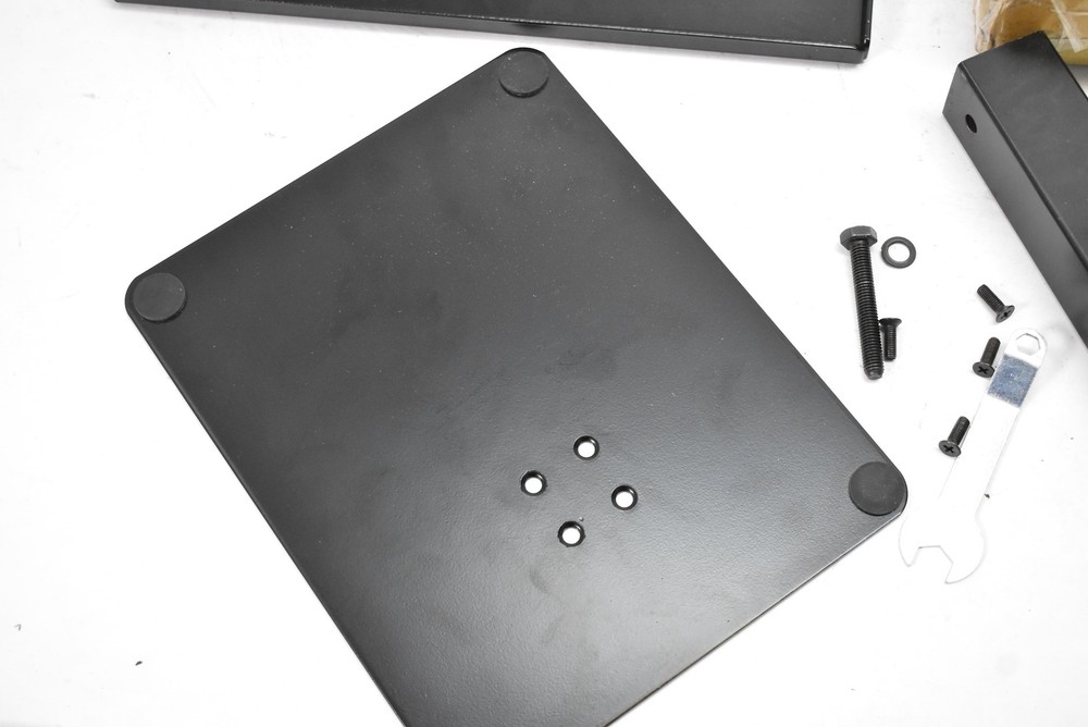 DJ-CDL CDJ Player Stand Black Metal Platform Riser Mount Base Plate Kit Hardware