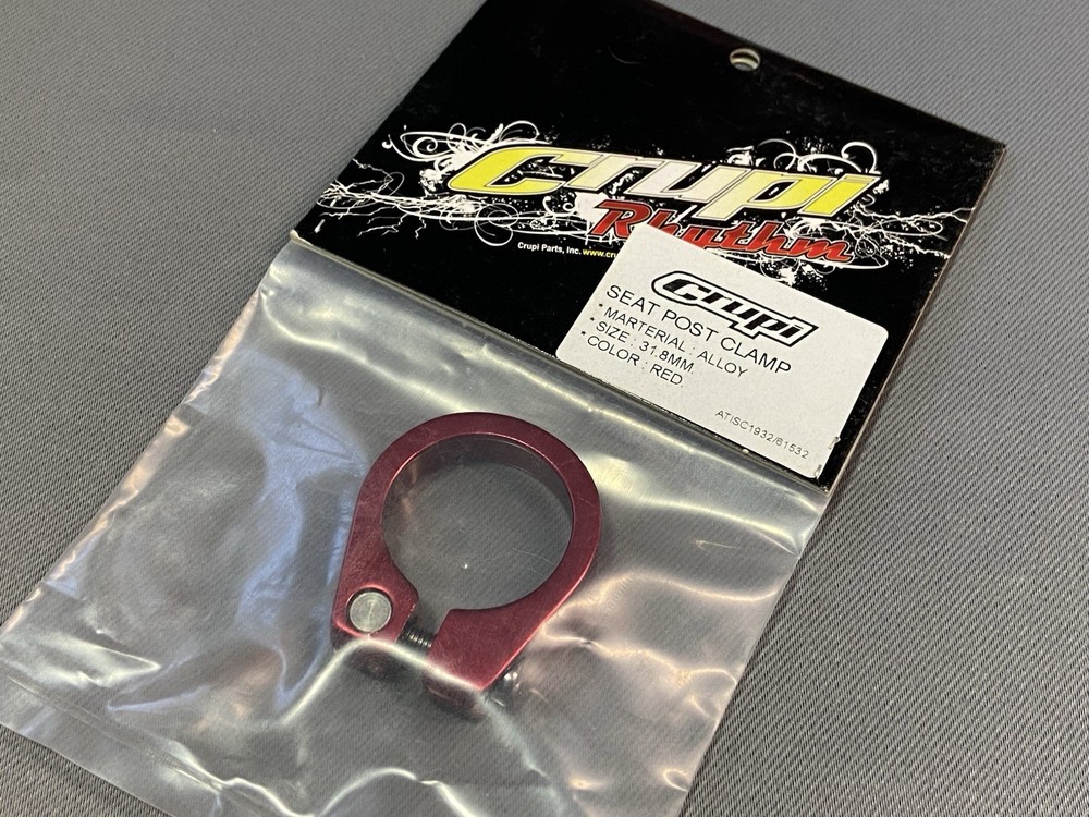Crupi Seat Post Clamp  31.8  Red anodized