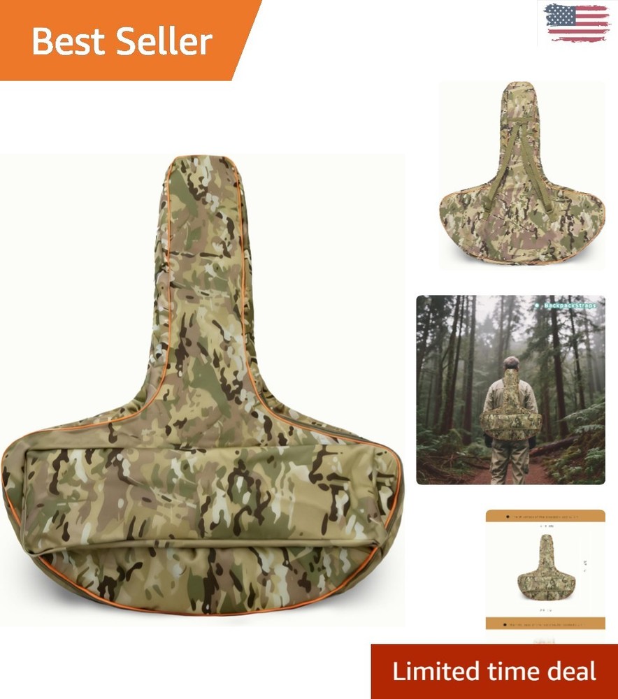 Soft Camo Crossbow Storage Bag - Waterproof Tactical Case with Adjustable Strap