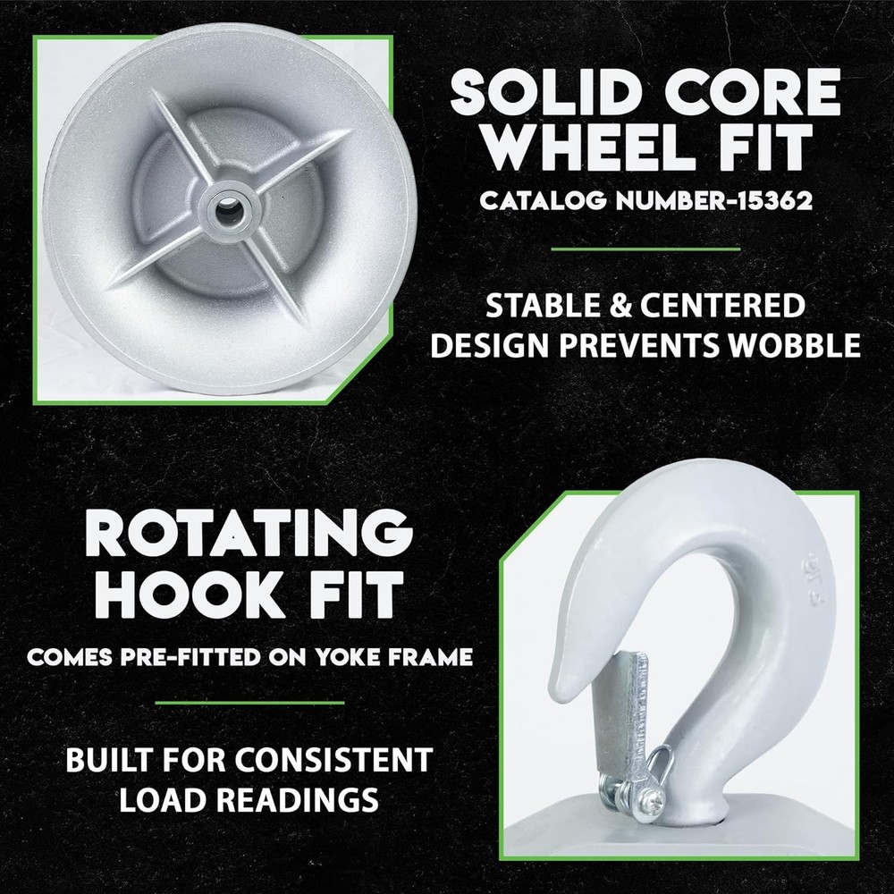 6" Diameter Hook Sheave, Cable Puller Sheave,Hook,Wire,Rope For Greenlee Pullers