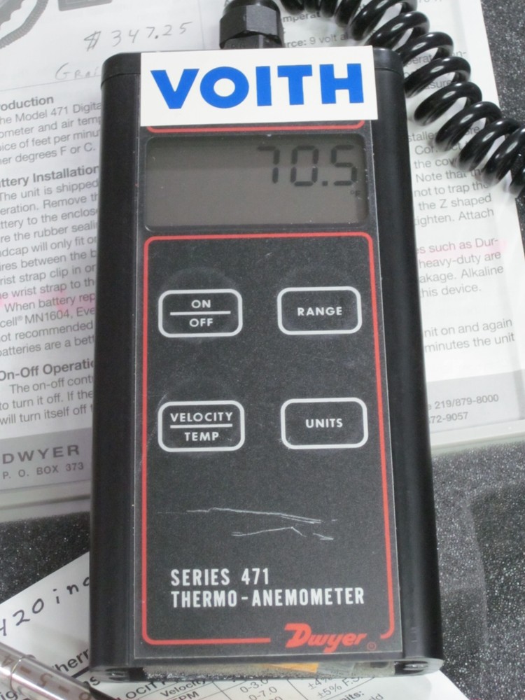 Dwyer Thermo Anemometer 471 w/case