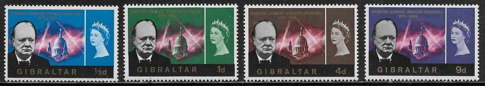 Gibraltar Scott #'s 171 - 174 MH