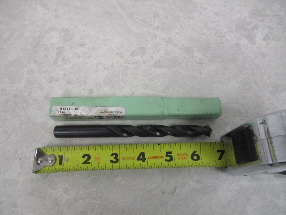 WALTER 12.00mm HSS DRILL 6" OAL, V0351