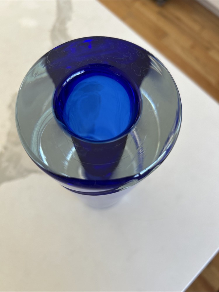 Design By Solnicka Heavy Blue Vase