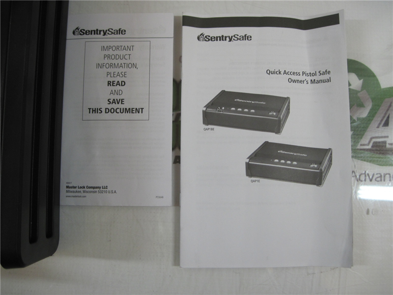 SentrySafe Quick Access Pistol Safe QAP1E