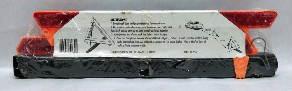 VICTOR Auto Emergency Warning Triangle V230 - DOT Approved - NEW