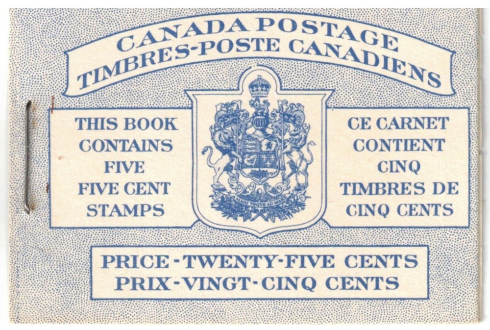 CANADA - UNITRADE BK48a (336a) - BILINGUAL - STAPLED - BEAVER - 1953