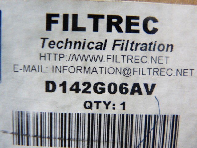 Filtrec D142G06AV Hydraulic Filter Element NEW