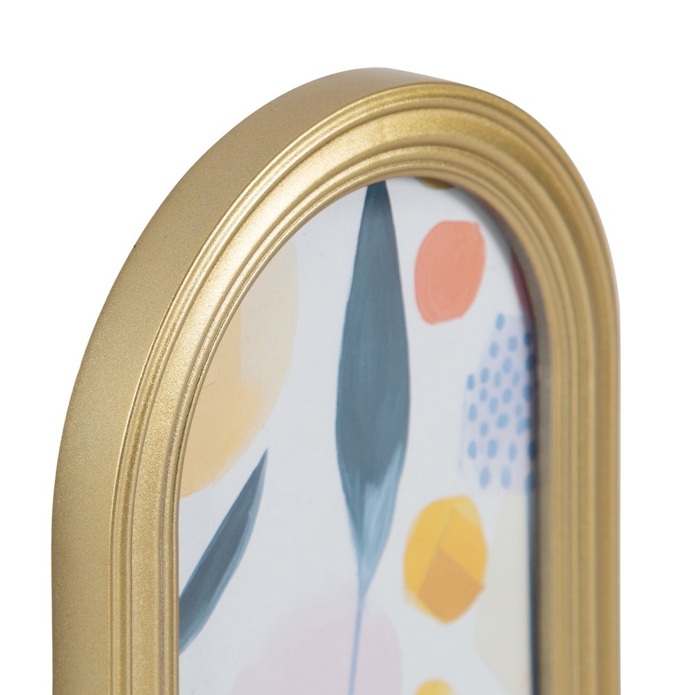 (3 pack 4x6 Arch Gold Decorative Tabletop Picture Frame
