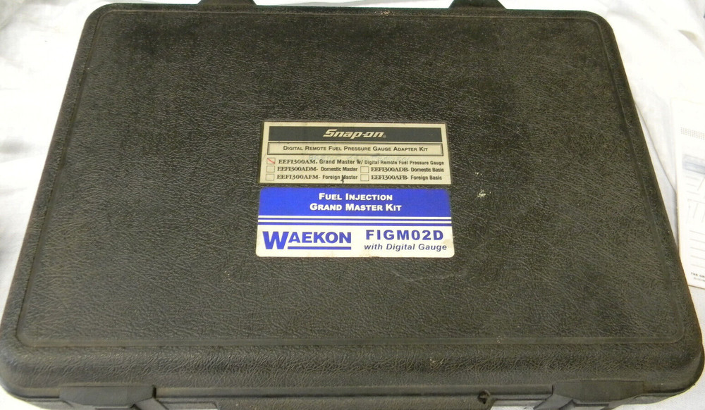 SNAP-ON DIGITAL REMOTE FUEL PRESSURE GUAGE ADAPTER KIT #EEFI300AM