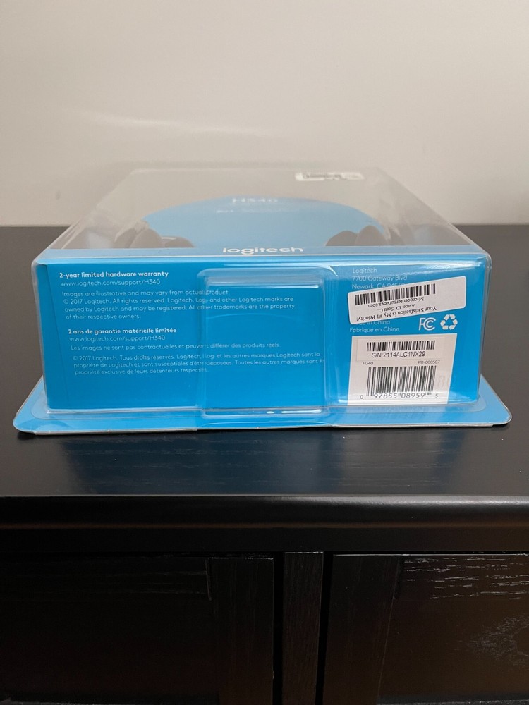 Logitech H340 USB Computer PC Headset Noise Canceling Microphone NEW IN BOX