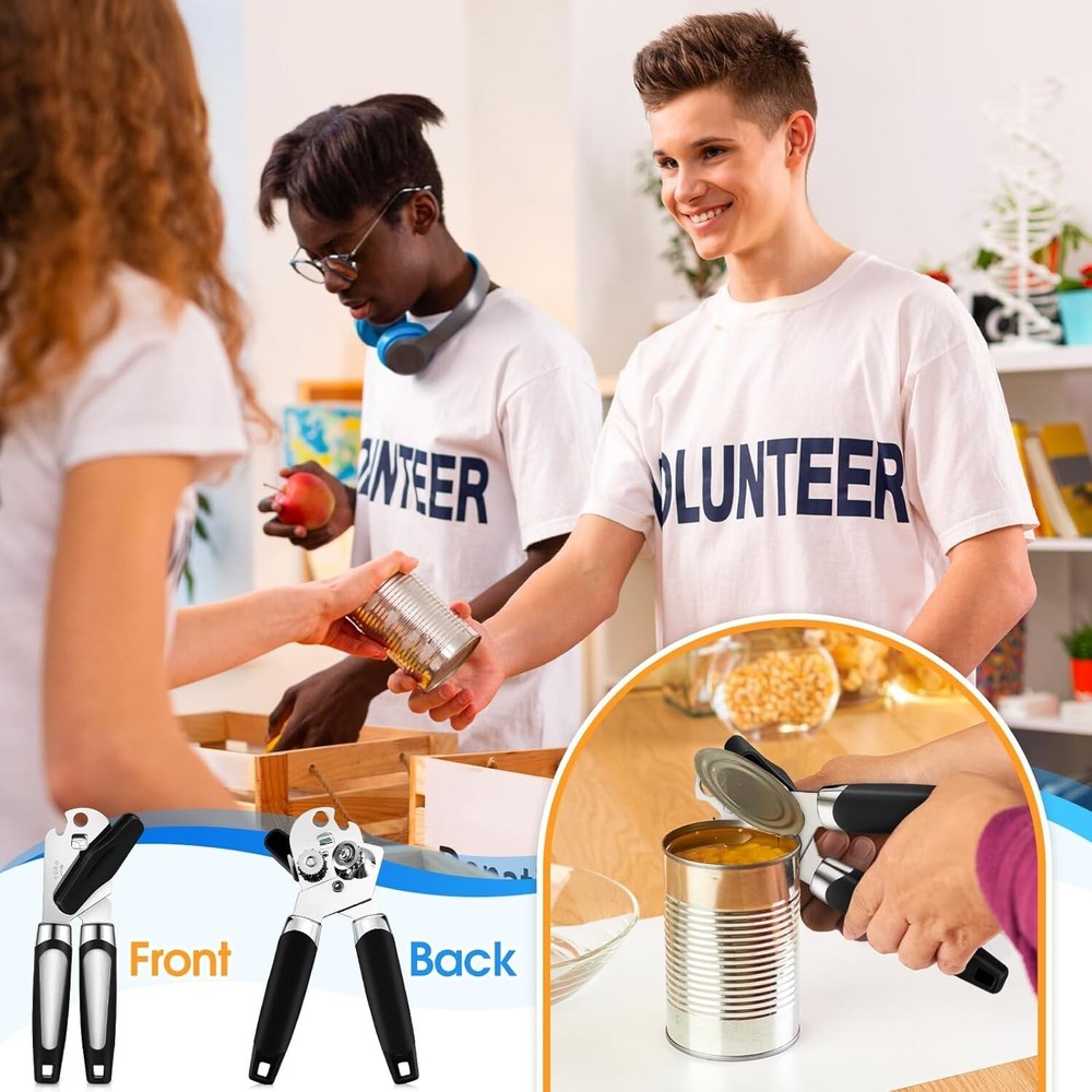 20 Pcs Manual Can Opener with Sharp Blade Smooth Edge Multifunctional Kitchen...