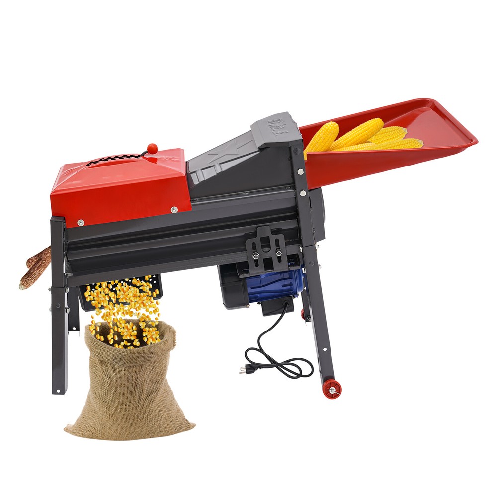 Electric Corn Thresher Sheller Threshing Stripping Machine Stripper Tool Black~