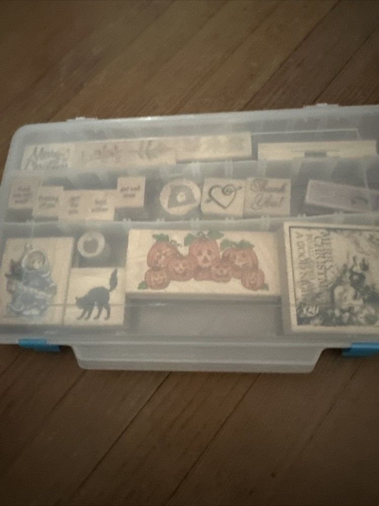 Craft Kit with 19 Different Wood Ink Blocks