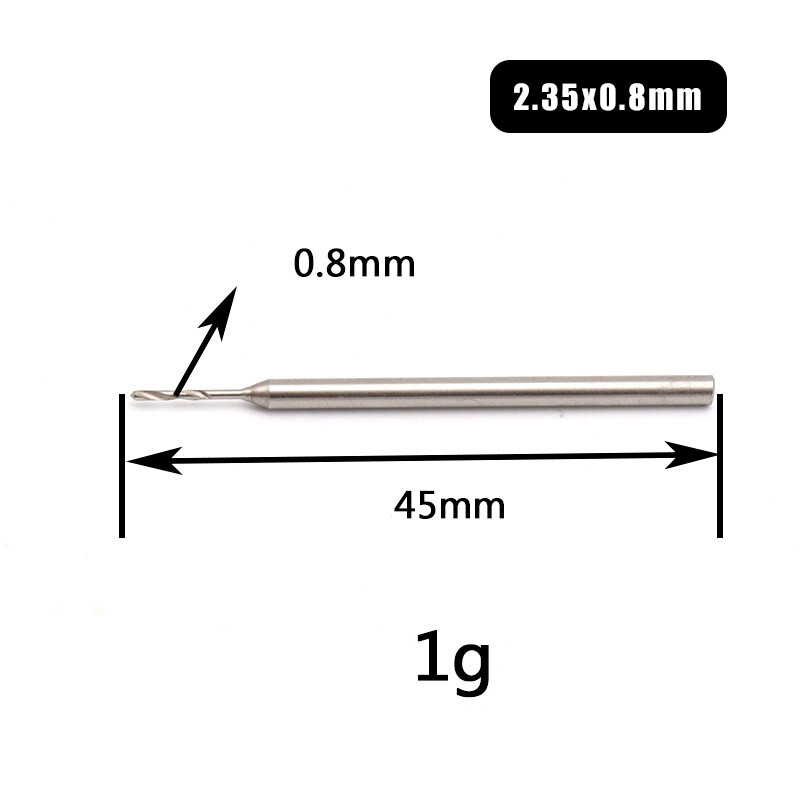 2.35mm Shank Solid Carbide Rotary File Drill Bits Carbide Carving Tool 0.6-2mm
