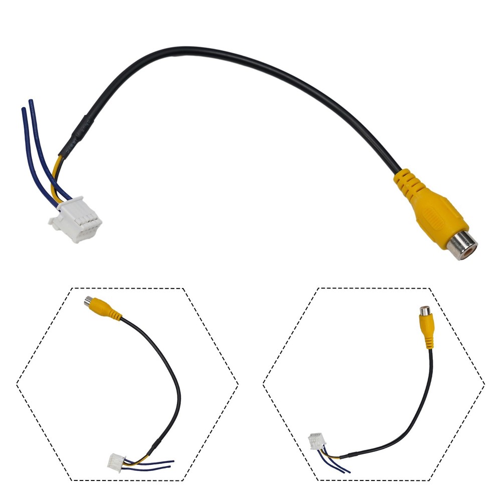 ABS Material 10 Pin Camera Wiring Connector Video Input Cable Adapter