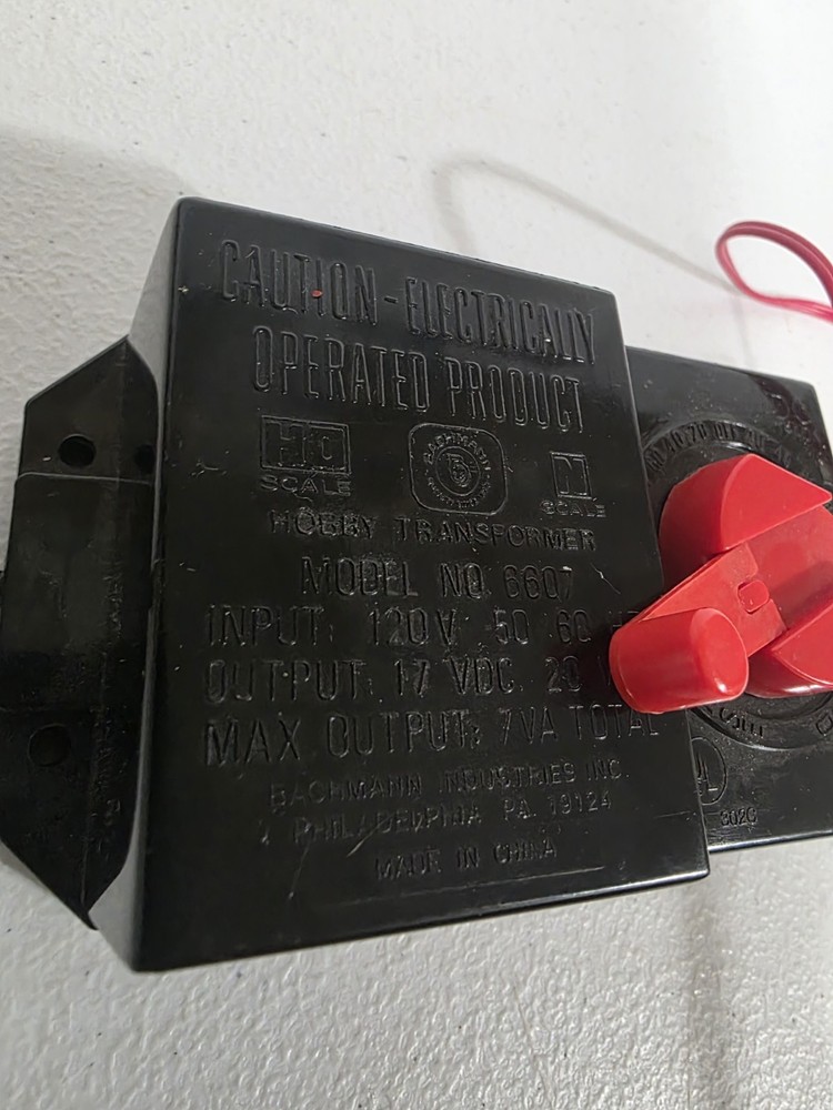 Bachmann 6607 Transformer N Scale Train Power Pack Controller & Terminal Track