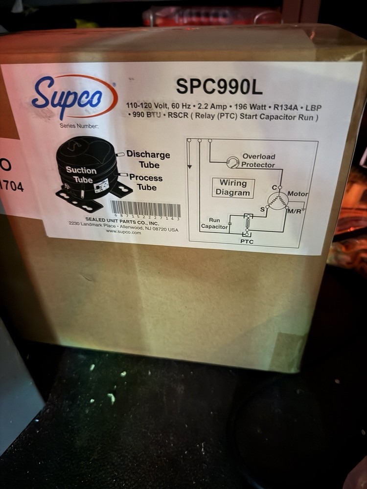 Stucco SPC990L Compressor. 1/4 + HP