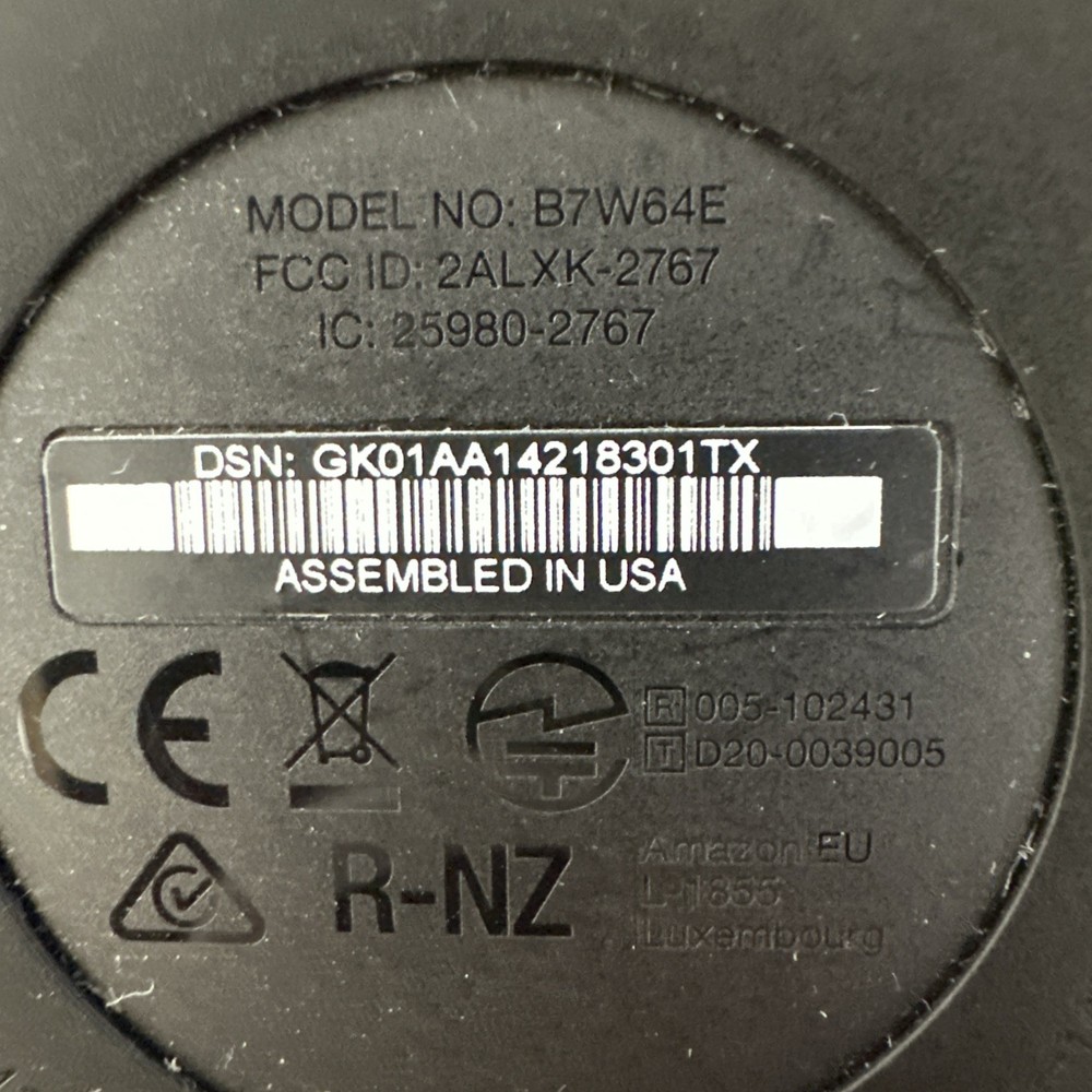 Amazon Echo Dot (4th Generation) B7W64E Black Bluetooth Wireless Smart Speaker