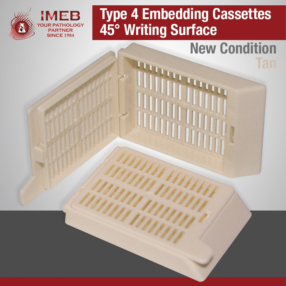 Embedding Cassettes, Type-4, TAN, 1000 Per Case Pack, TAPED & STACKED