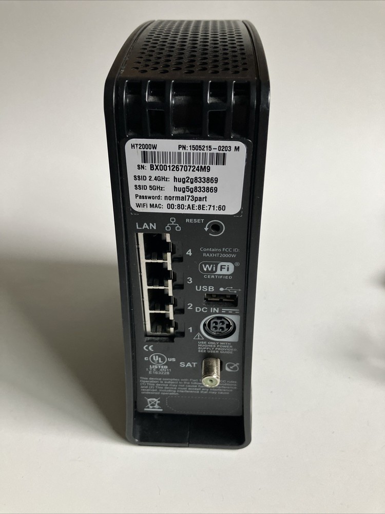 Hughes HT2000W Satellite Modem Router w/ Power Supply