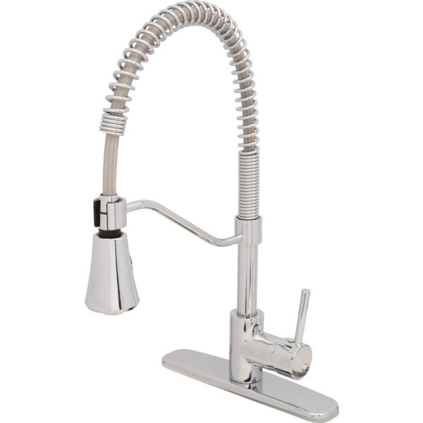 Seasons Gramercy Park Spring Kitchen Faucet Chrome Single Handle Pull-Down