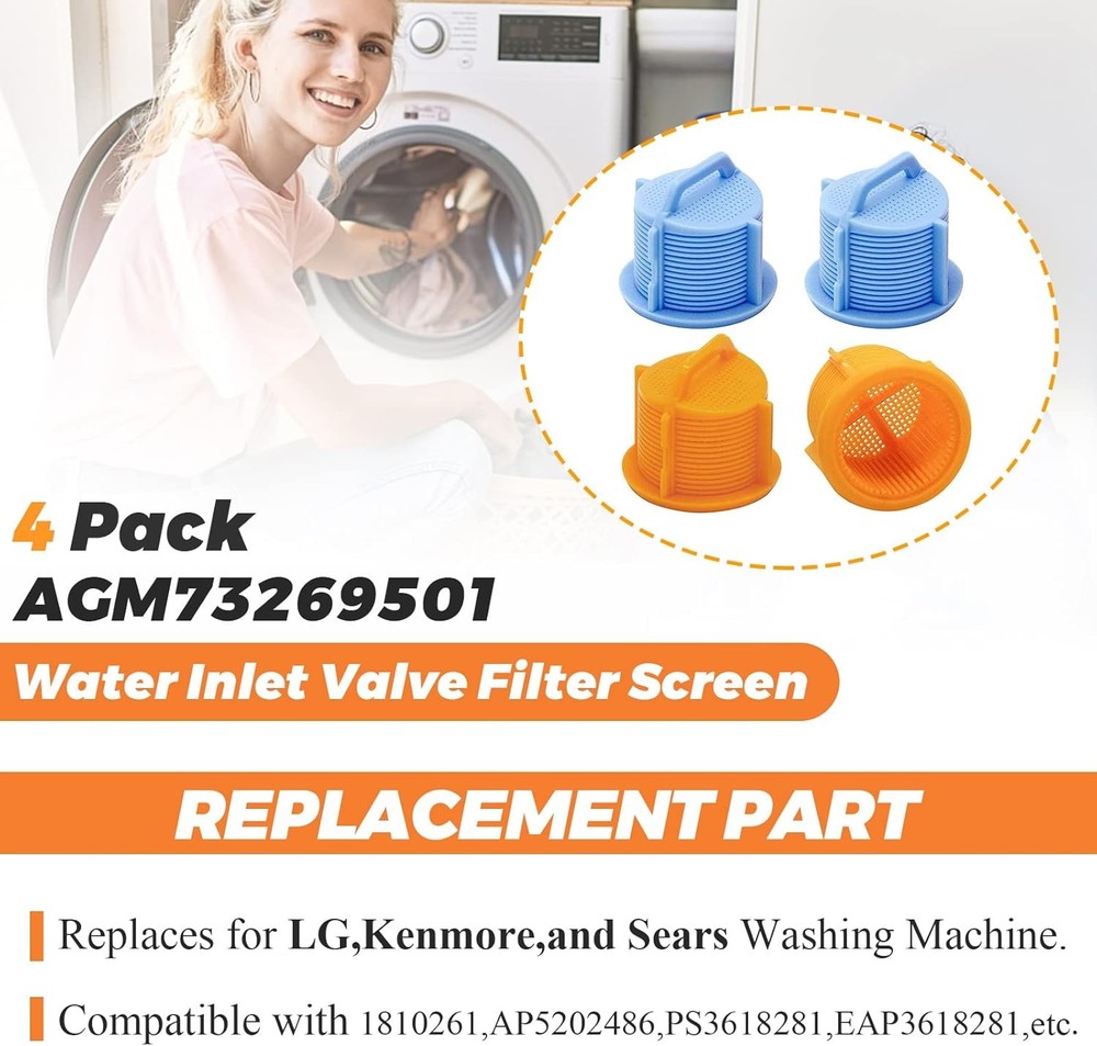 Replacement Washer Water Inlet Valve Filter Screen for Washing Machine
