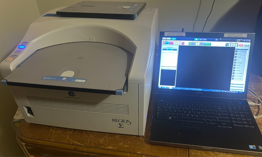 Konica Sigma CR Imaging System W/Laptop loaded vet software