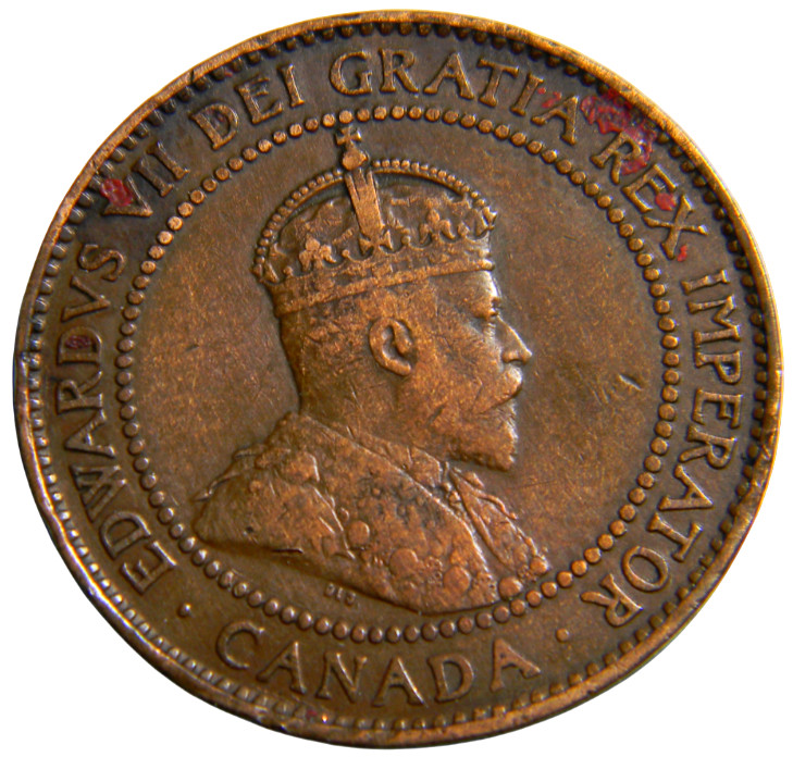 Canada 1908 One Cent  (0704)