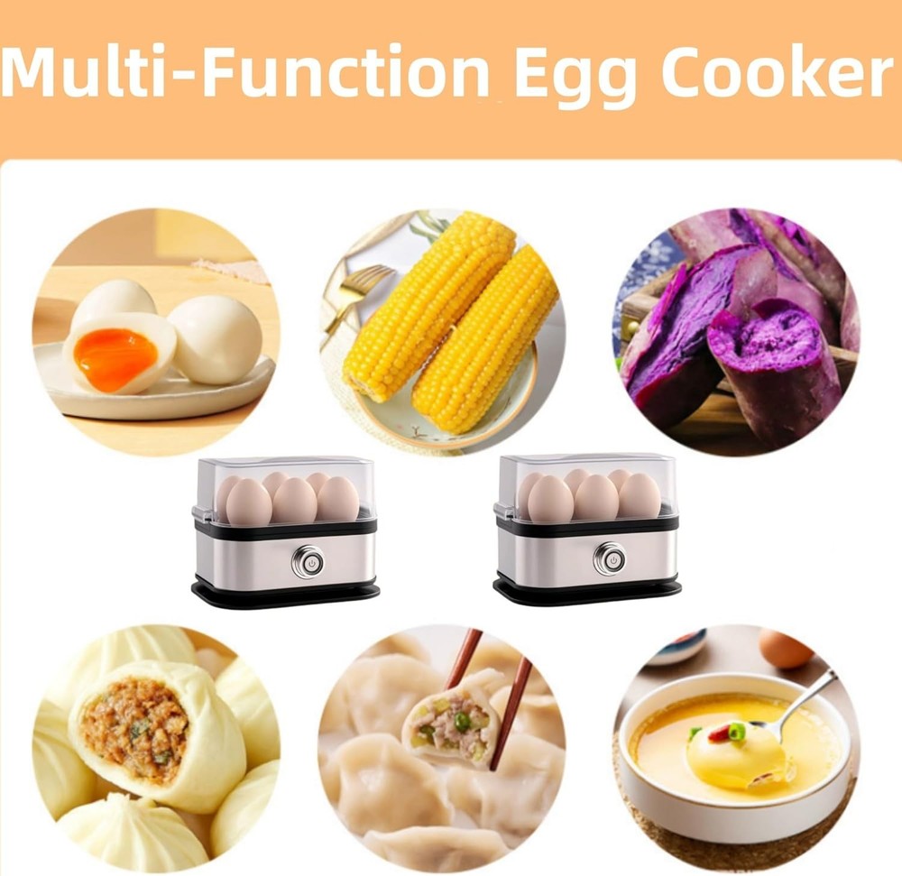 Smart Egg Cooker with Auto Shut,Multi-function Rapid Eggs Cooker Electric Cooker