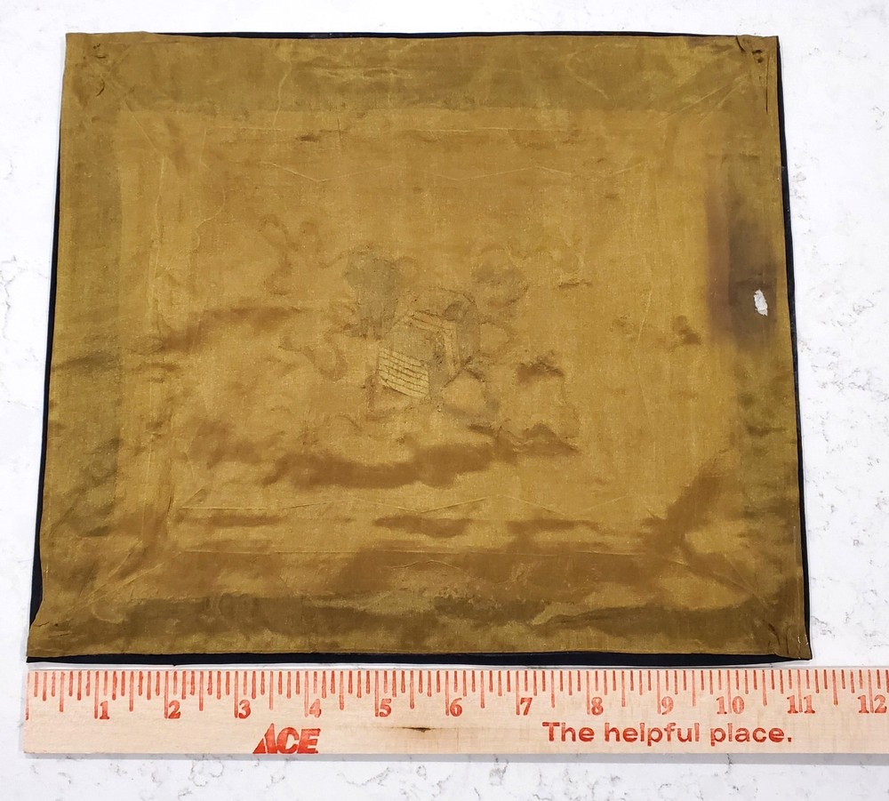 Unique Vintage Chinese Silk Embroidered Decorative Wall Panel