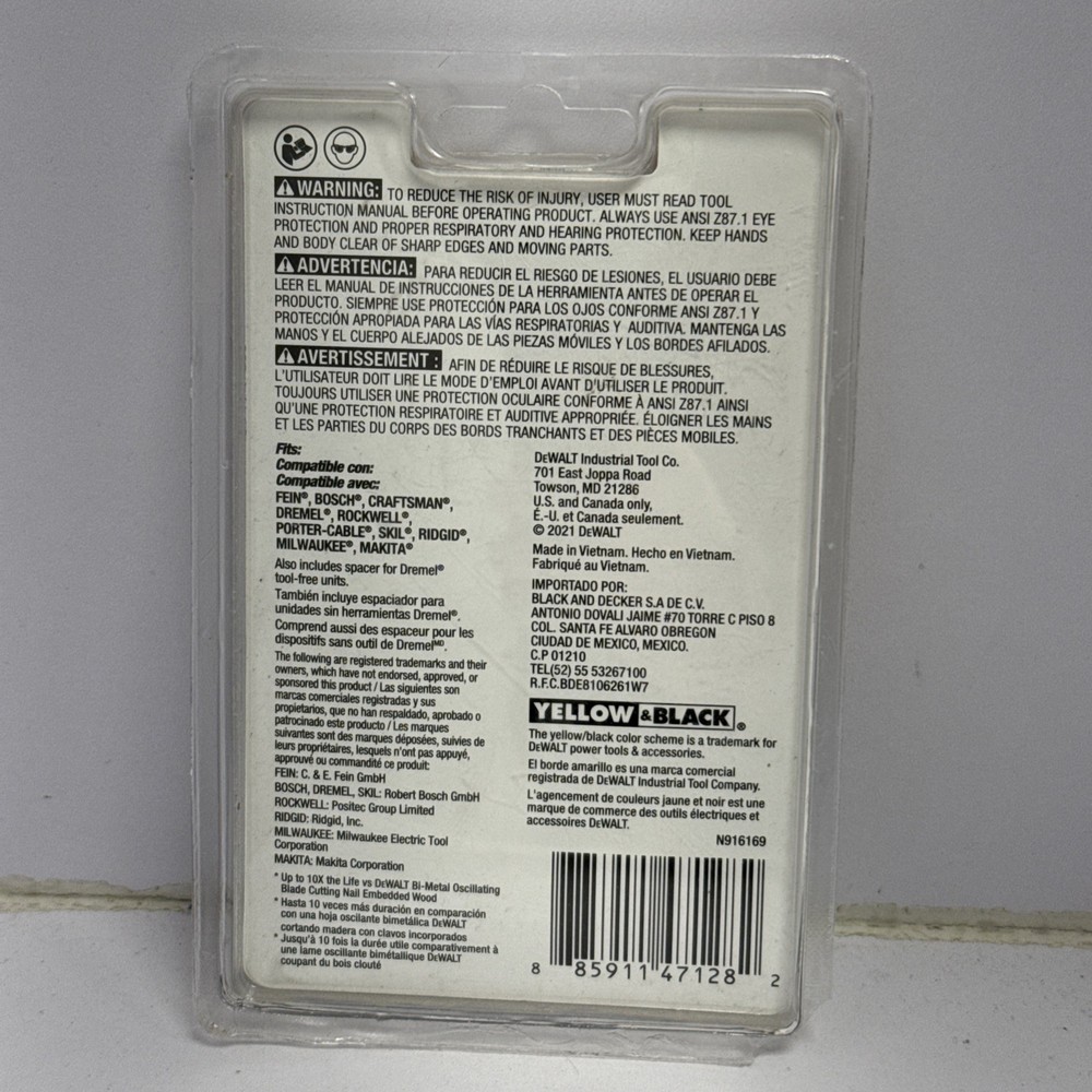 DeWalt 1-1/4" Oscillating Blade DWA4250