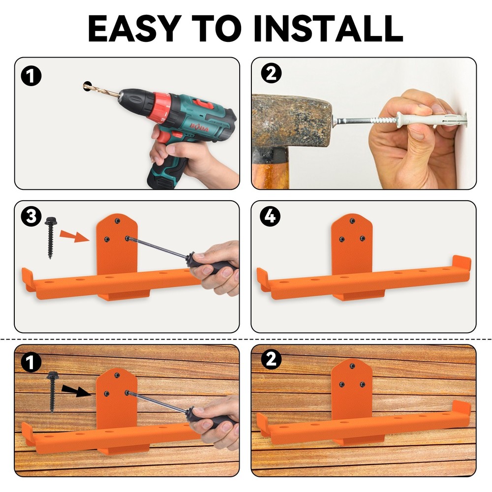 2pcs Backpack Leaf Blower Hanger, Wall & Trailer & Garage Tool Storage Organizer